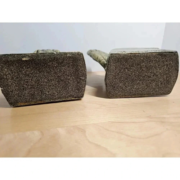 Vintage “1776” Eagle 6” Brass Wash Cast Iron Bookends Colonial Virginia 1968 - Picture 7 of 7